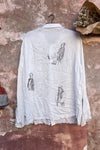 Archivio J.M.Ribot Hand -painted shirt W27/Mi/Sketch